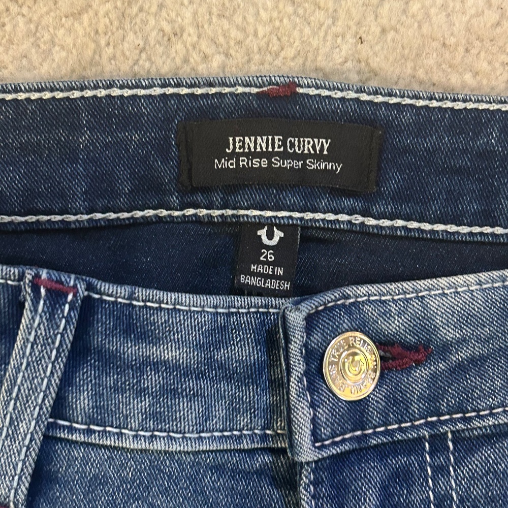 🖤 True Religion Jennie Flap Skinny Jeans | Size 26 - Picture 2 of 6